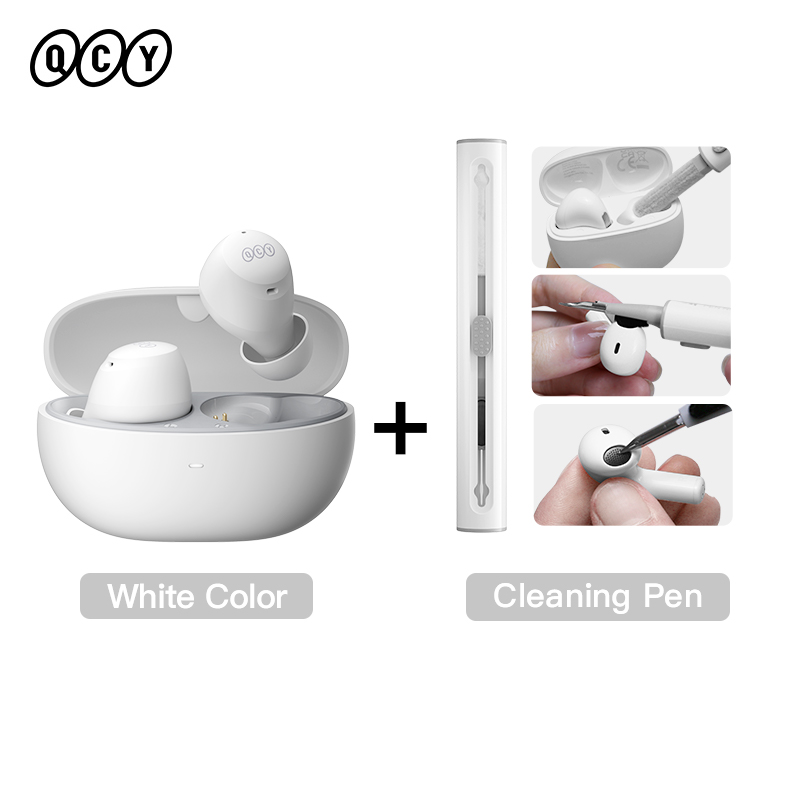 QCY HT07 Active Noise Cancelling TWS Earbuds 40dB ANC Wireless Earphone 6 Mic AI HD Call BT 5.2 Transparency Mode Headphones 32H. 