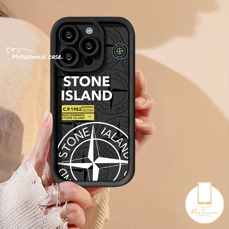 Trendy Brand Stone Island Case For Realme C67 C35 C53 C51 C25 C12 C25Y Note 50 C65 6i 7i 5i 5s 9i 8i 11 C21Y C55 C21 C15 C11 C33 C30 C20A C17 C20 C31 Cool Graffiti Logo Cover. 