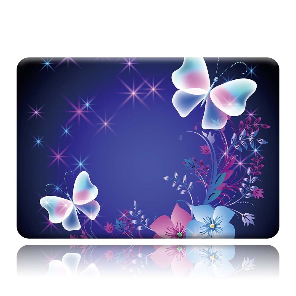 【happy one】Macbook Air 11" A1370 13" A1369 A1466/Air 13" A1932 A2179(Touch ID) - Butterfly Series Hasp Hard Shell Laptop. 