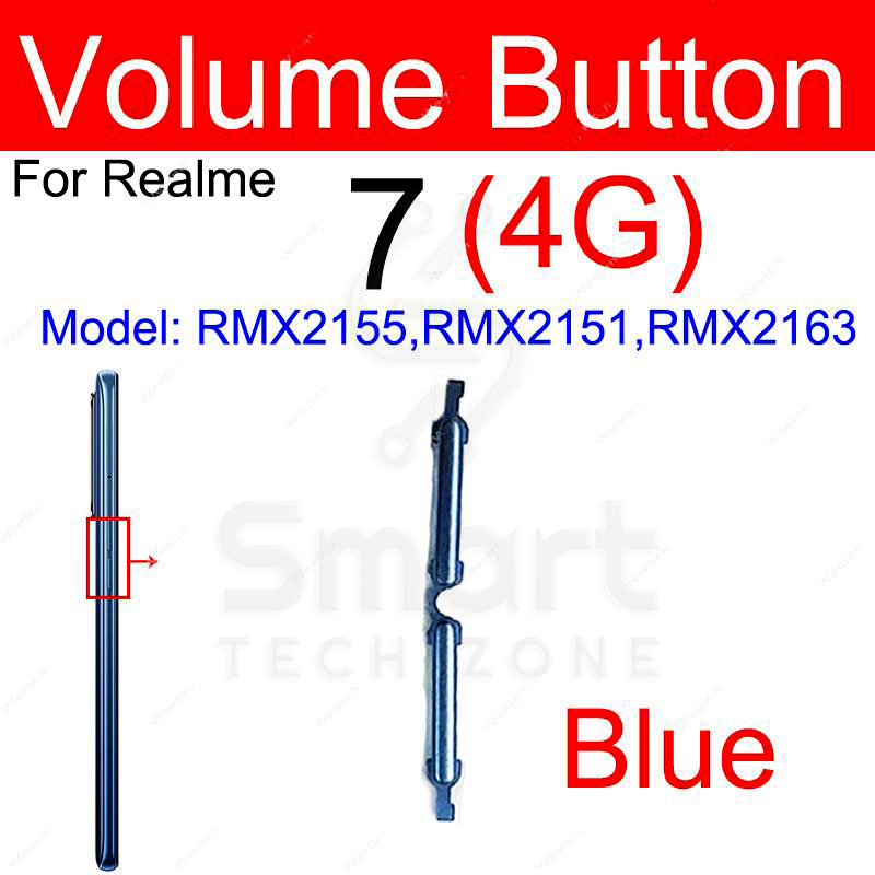 Power Volume Out Side Key Side Button For Realme 7 7 Pro 6 6 Pro 7i 6i 6S 4G 5G External Volume Button + Power ON OFF. 