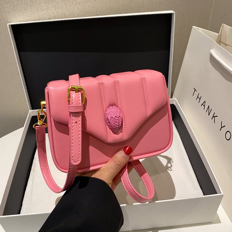 Summer 2023 new urban simple bags, leather goods cross-body bag, PU check women's cross-body bag. 