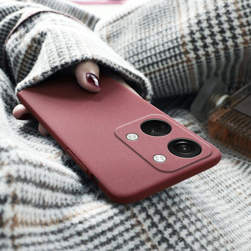 Biruiqu For Oneplus Nord 3 Shockproof Anti Slip Soft TPU Sandstone Matte Back Case Cover. 