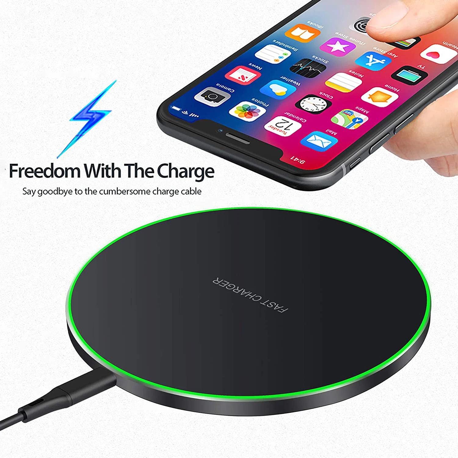 25W Qi Wireless Charger Receiver Kit For iPhone 6 7 Plus 5s Micro USB Type C Universal Fast Wireless Charging For Samsung Xiaomi. 