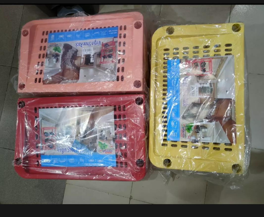 Plastic Shoe Rack 4Step New - Shoe Rack. 