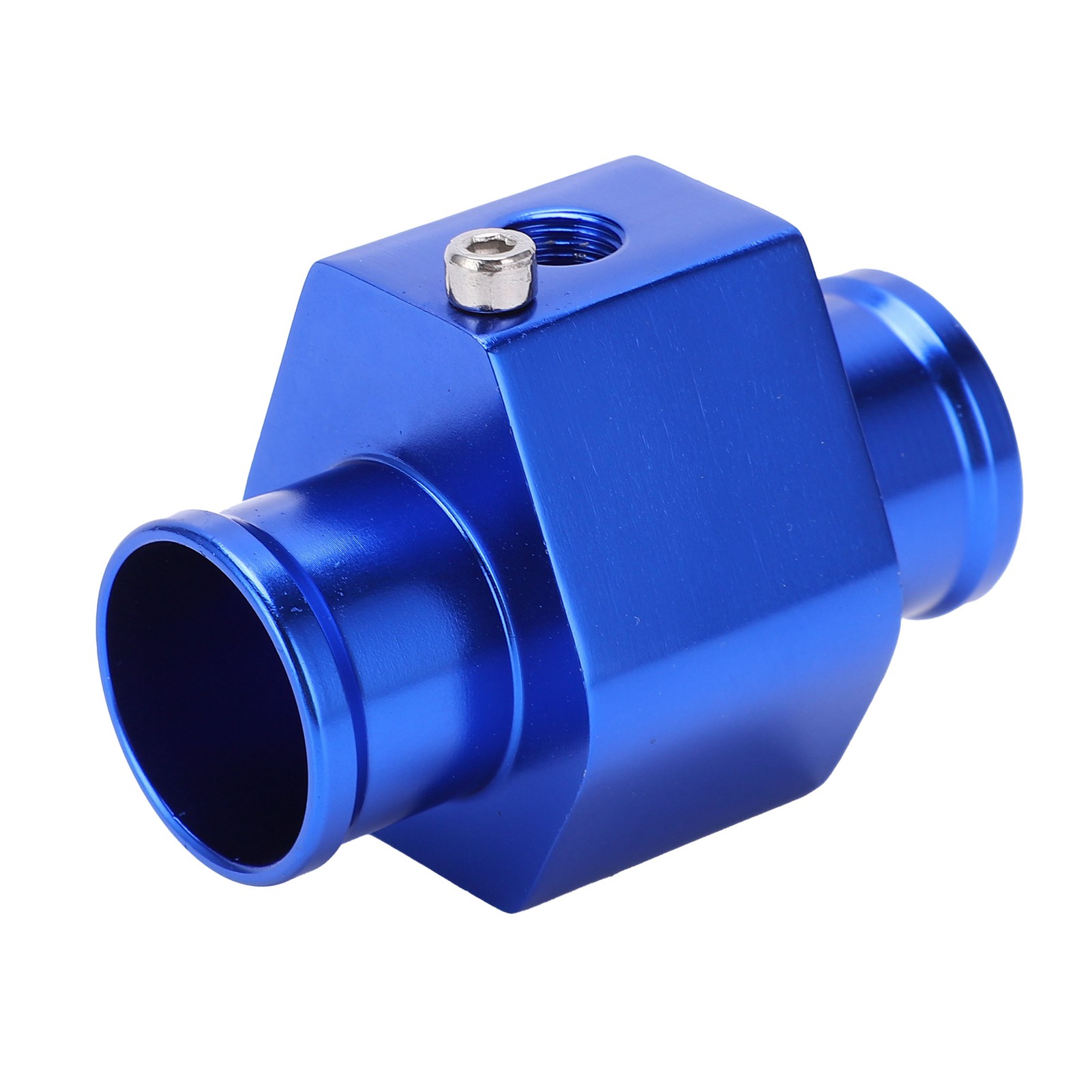 Water Temp Temperature Joint Pipe Sensor Gauge Radiator Hose Adapter 26mm Blue. 