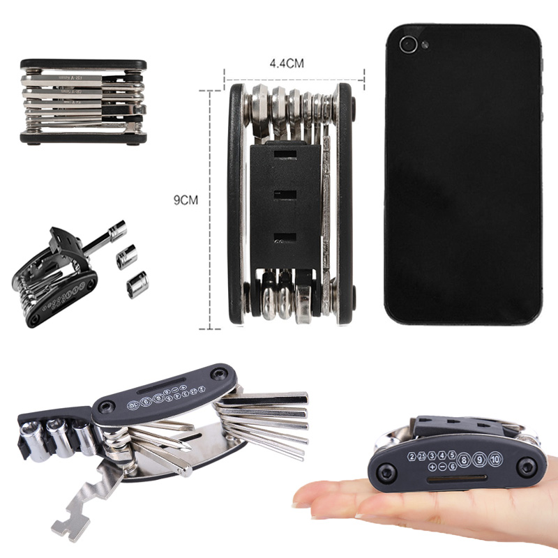 Bike Repair Tool Kit 16 in 1  Portable Socket Multipurpose Wrench Bicycle Multi Tool - সাইকেল. 