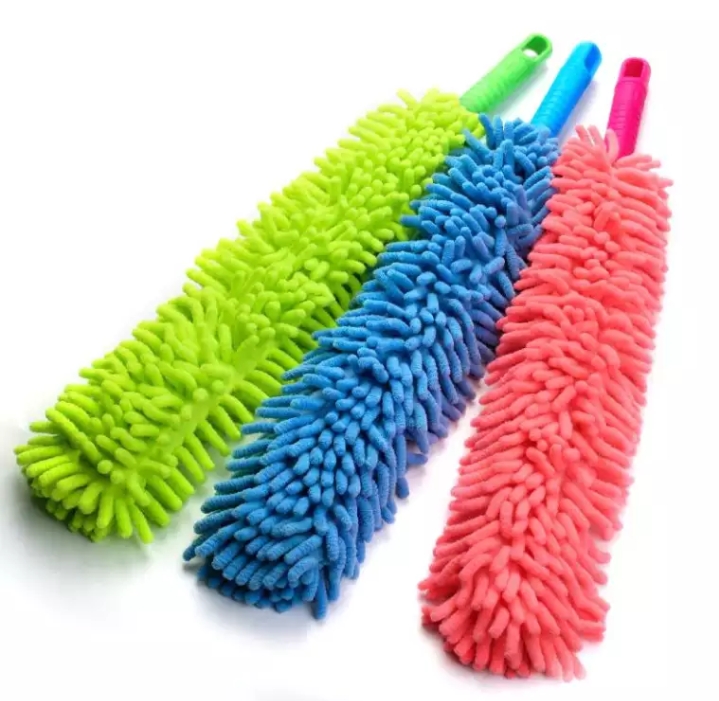 Microfiber Duster Anti Static Feather Duster Flexible Chenille Cleaning Brush Dust Double-sided Tools Dedusting High Density. 
