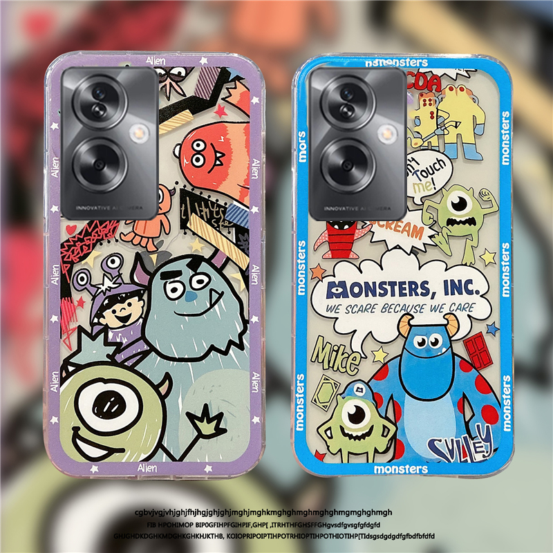 For OnePlus Nord N30 SE Case Simple Cartoon Monsters with Soft Silicone and Transparent Anti Knock Properties for One Plus Nord N30 SE Back Cover. 