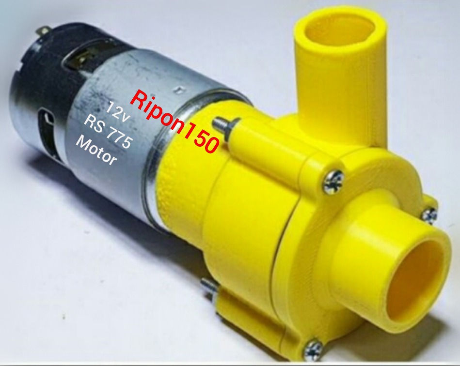 3D Print PUMP Kit 775 Motor Water Pumps 3D Print Kit With Screw Set Heavy Duty Water Flow 40-50 Litter Per Minute For DC 775 Motor. 
