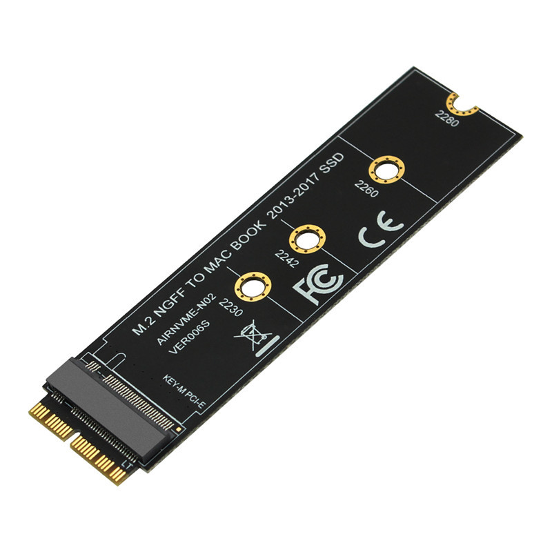 M. 2 NVME SSD Convert Adapter Card for MacBook Air Pro Retina 2013-2024 NVME/AHCI SSD Kit for A1465 A14 66 A1398 A1502. 