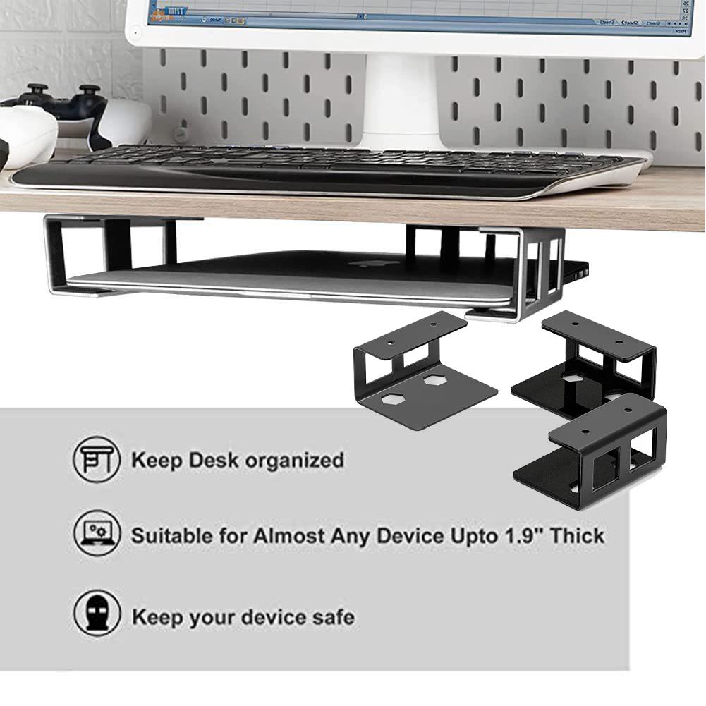 Lap Mount Under Desk Dap Holder Lap Storage Holder Mount With Screw Under Table Notebook Organizer Support Stand. 