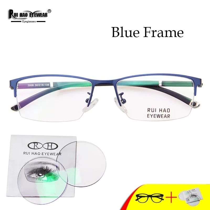 Customize Glasses Prescription Eyeglasses Rectangle Glasses Frame Fill Myopia Lenses Recipe Progressive Spectacles. 