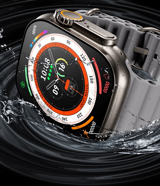 TW18 Ultra 8 Series 49MM NFC Supported Titanium Case Bluetooth Calling Smartwatch Best Smart Watch Clone, IP68 Waterproof 49mm Watch. 