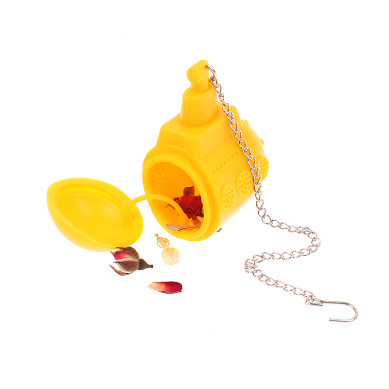 Submarine-Shape Tea Infuser Strainer Silicone Tea Bag Leaf Filter Diffuser. 
