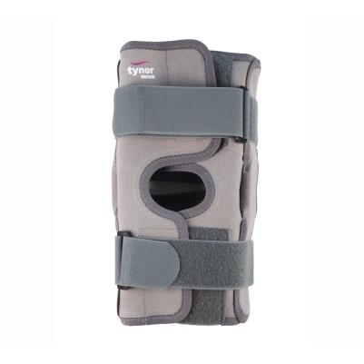 Tynor Functional Knee Support D-09, Controlled compression, Rigid lateral support and Immobilization - Small size. 