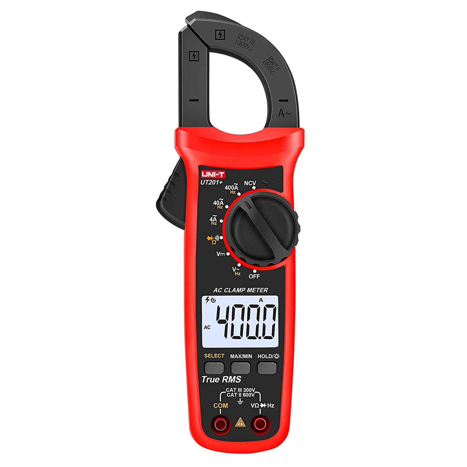 UNI-T UT201+ Digital Clamp Meter 400A True RMS Clamp Meter AC Current Voltage Meter NCV Diode Resistance Clamp Tester UT201+ - Kings Trading. 
