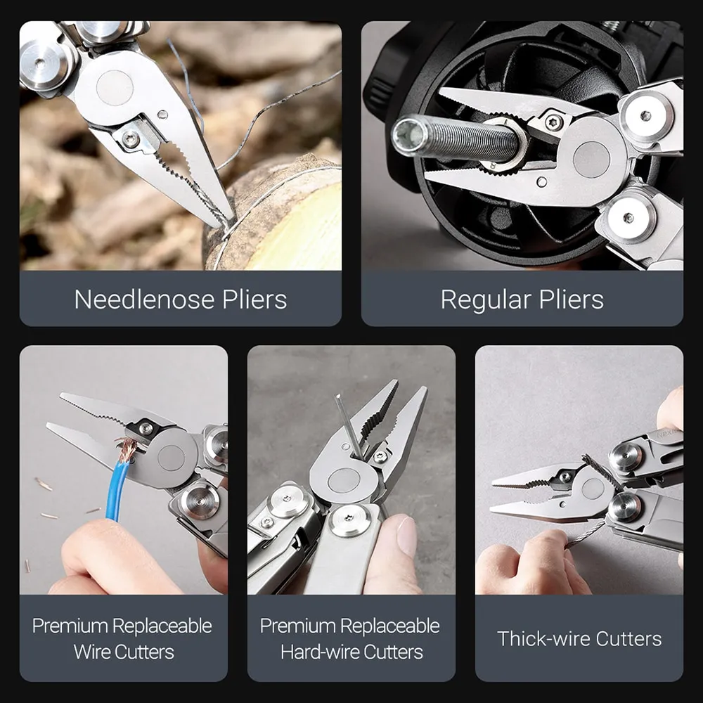 Xiaomi Nextool New Hand Tools Flagship Pro 16 In 1 Multi-Tool Edc Outdoor Plier Saw Bottle Opener Screwdriver Scissors Multitool. 