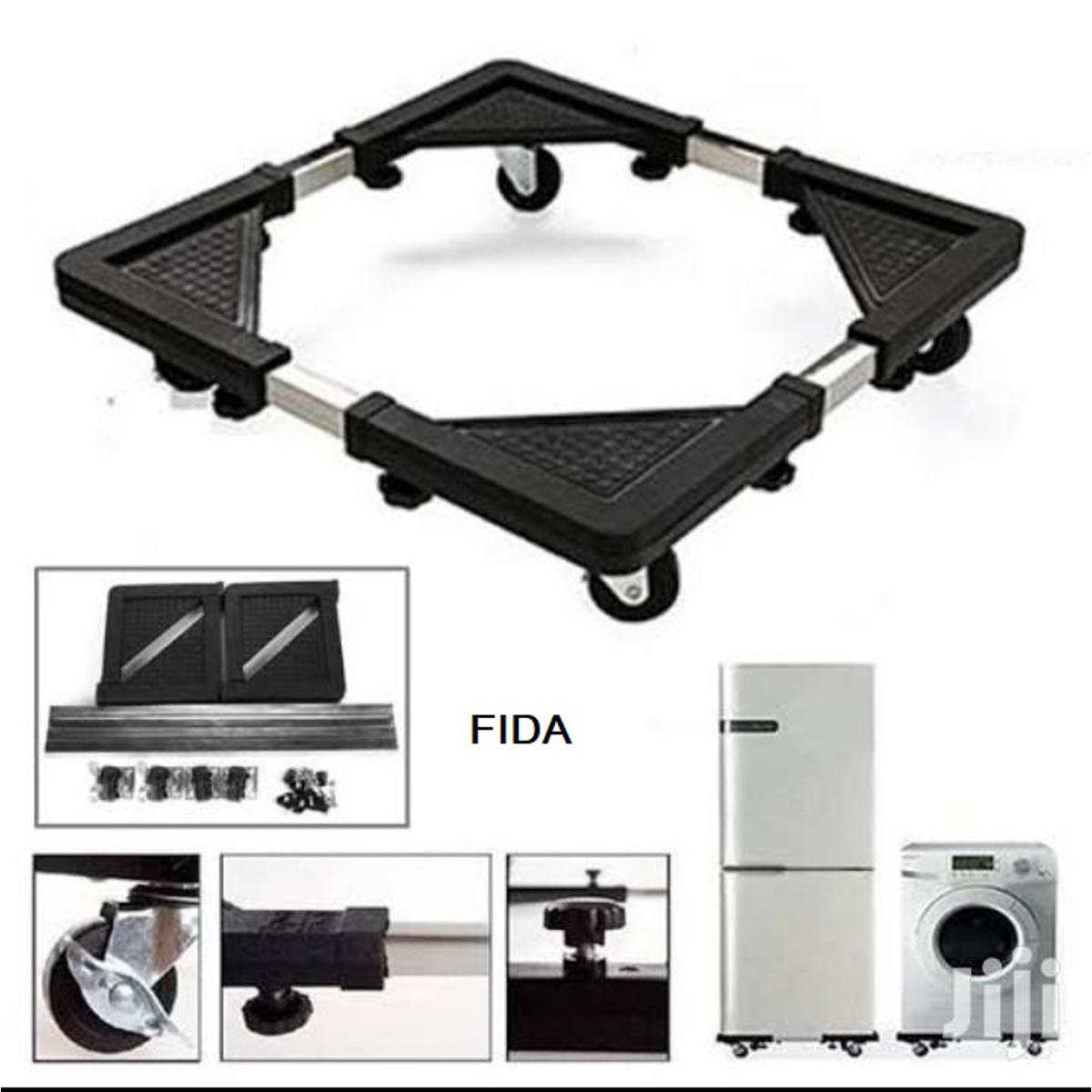 Washing Machine Base Stand Trolley Movable Adjustable Load. 
