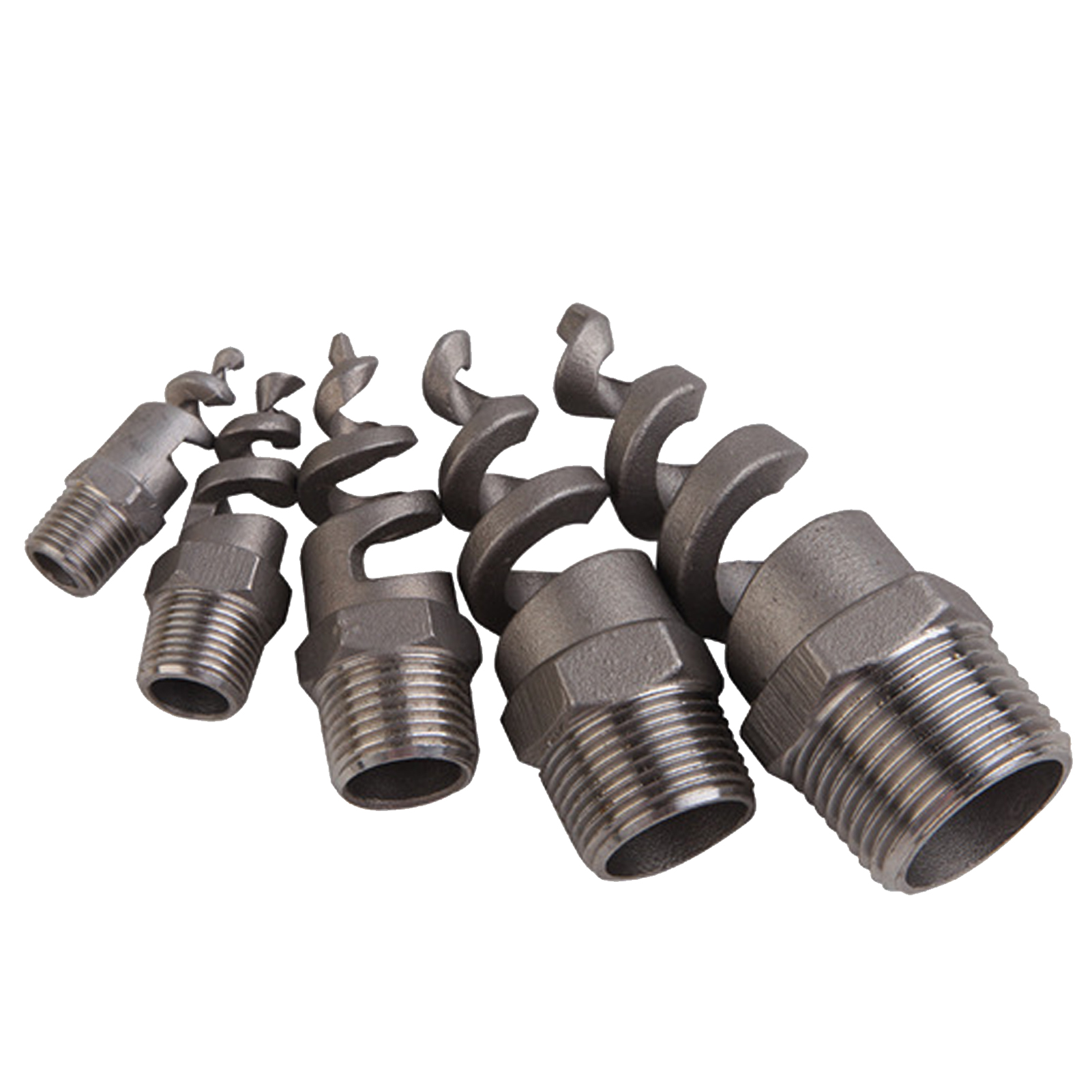 Spiral Nozzle Compt Solid Core Male Thread Spiral Cone Nozzle. 