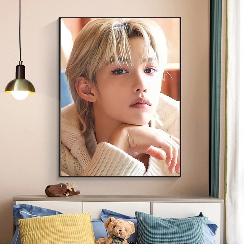 5D Diamond Painting Portrait Kpop Korean Star Craft Gifts Rhinestones Stray Kids Cross Stitch Embroidery Kits Home Decor. 