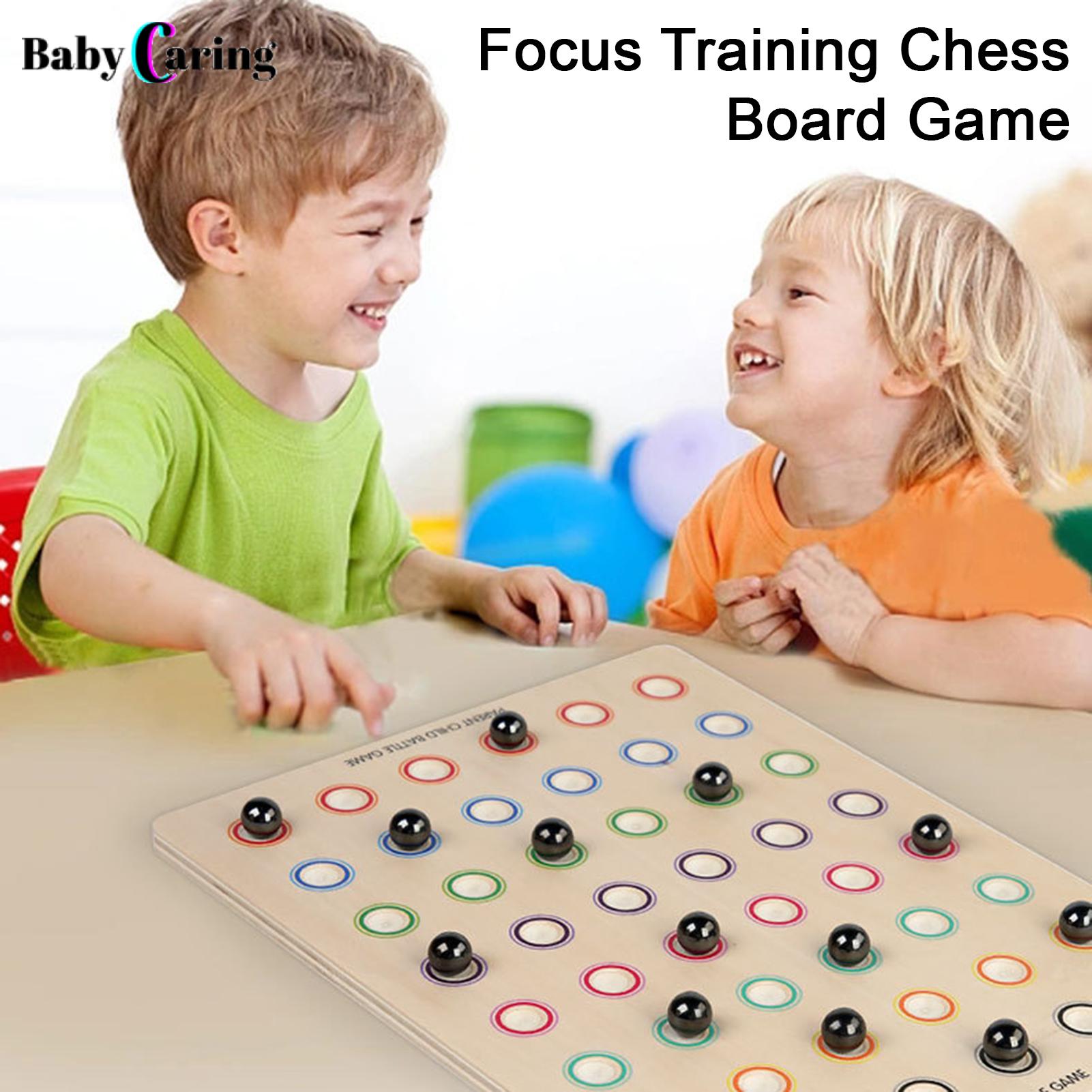 Family Board Game Wooden Base Magnetic Css Board Game Intertive 2 Player Battle Toy for Logic Training Focus Development Soutast Asian Favorite Magnetic Css Game