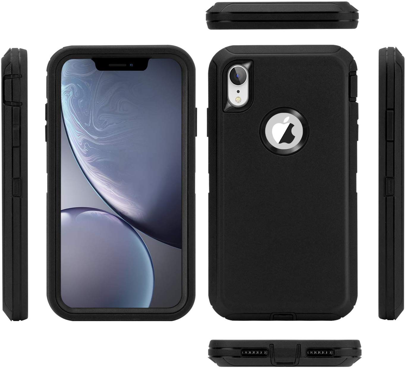 iPhone XR Case, iPhone Xs Max Case, iPhone Xs Case,Heavy Duty Defender Shockproof Hard PC Bumper+Soft TPU Back Cover Full Body Protective Phone Case for iPhone XR/ Xs Max/X/Xs. 