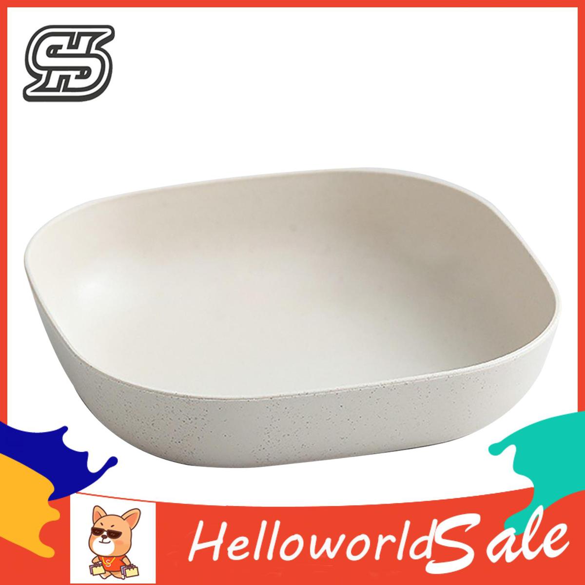 HelloWorld Food Container Heat-resistant Daily Use Smooth Rice Fruit Bowl