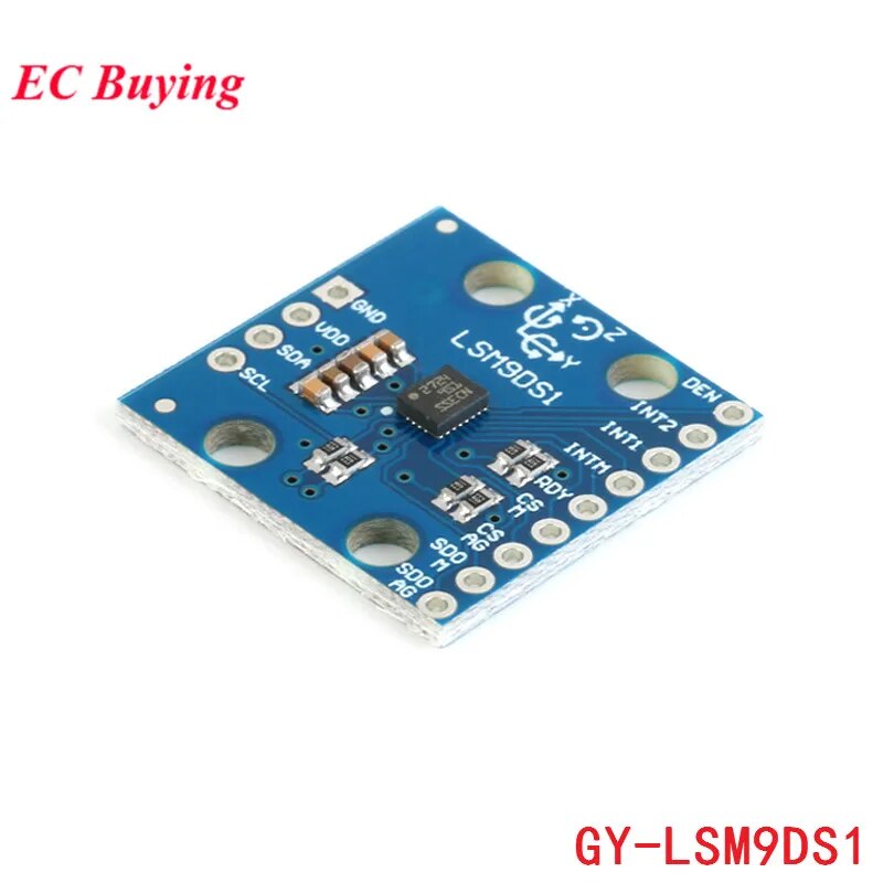 【Hey my home】LSM9DS1 Sensor Module nine-axis 9-axis 9 Axis IMU Accelerometer Gyroscope GY-LSM9DS1 LSM9DS1 I2C SPI Arduino. 