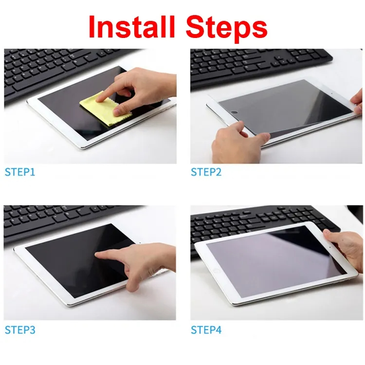 For Apple iPad 9.7 (2018) / Apple iPad 9.7 (2017) Screen Protector Tempered Glass Protector Gorilla-Transparent Compatible with(5th/6th generation)  A1823,A1822 A1954,A1893. 