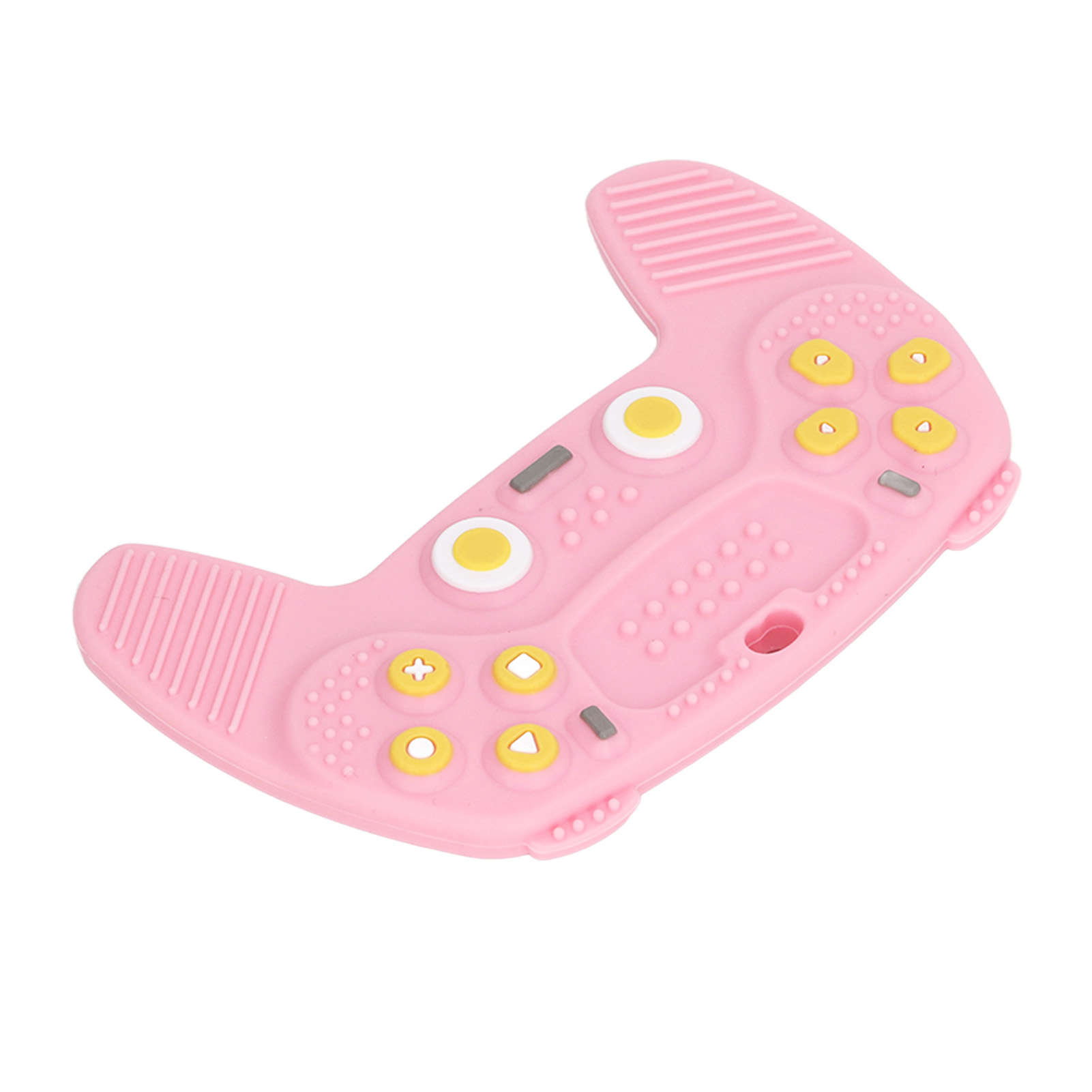Baby Teether, Game Controller Shaped Concave Back Various Buttons Silicone Baby Teether for Daily Use. 