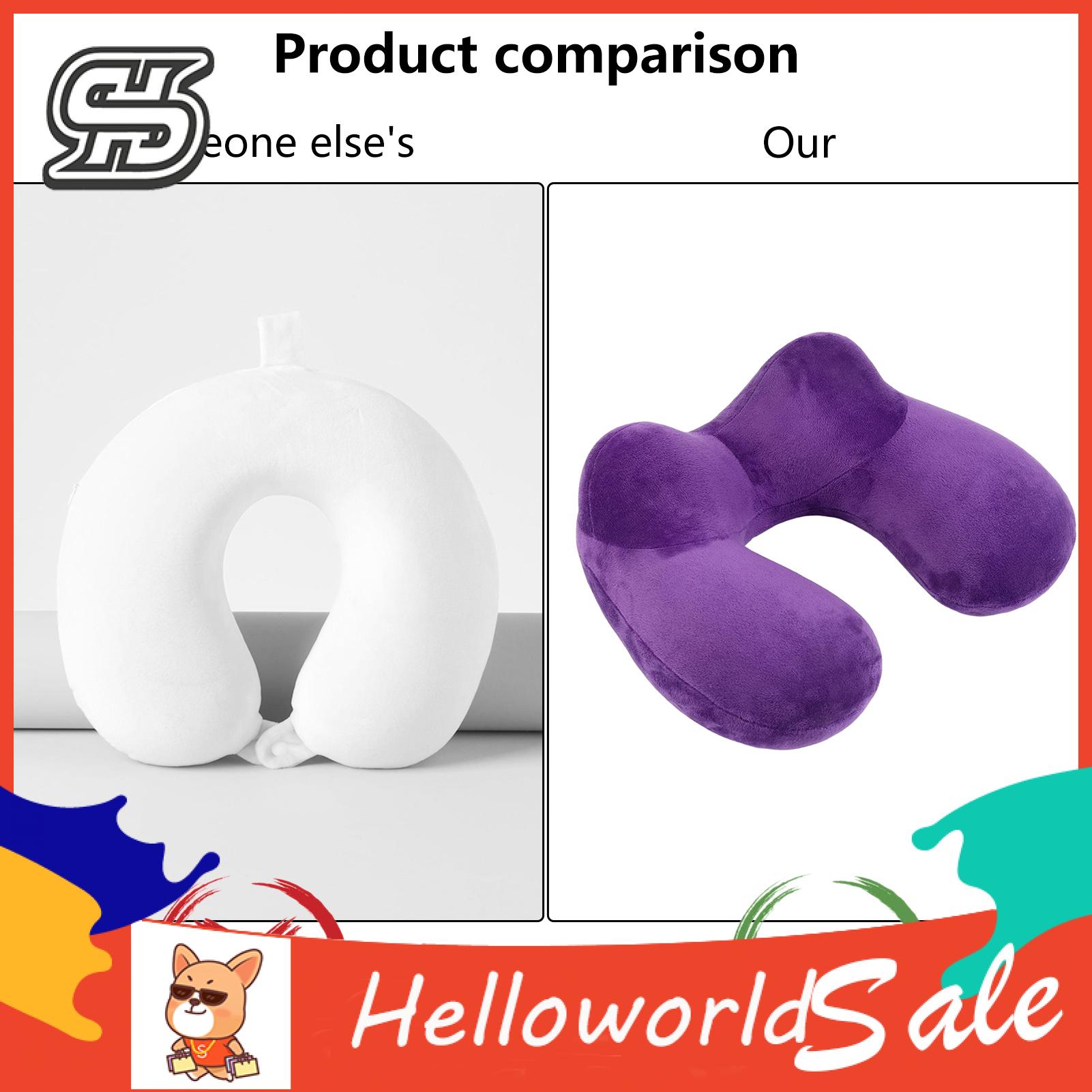 HelloWorld Sleep Neck Pillow No Strangulation Soft Texture Sleep Neck Pillow. 