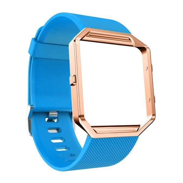 Cinturino Per Fitbit Blaze – TopTen – Silicone Giallo Con Telaio In Acciaio