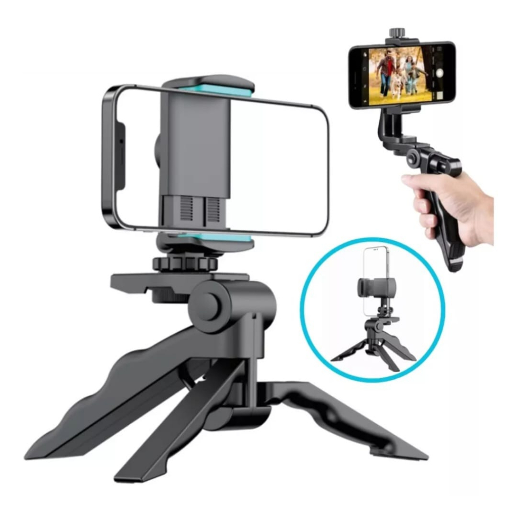 Flexible Portable & 360° Rotatable Hnad Tripod Vlogging tripod for universal all Smartphone, GoPro, Dslr Camera - Tripod Stand. 
