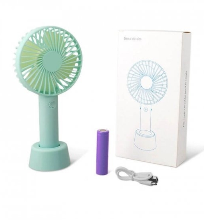 Outdoor Usb Rechargeable Fan Portable Bladeless Handheld Mini Cooler No