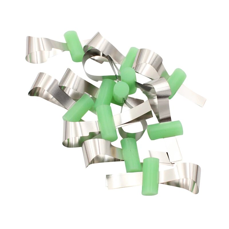 50Pcs Dental Metal Matrix Bands Retainerless Automatrix with Locker Dental Matrix Matrices Sectional Contoured Matrices
