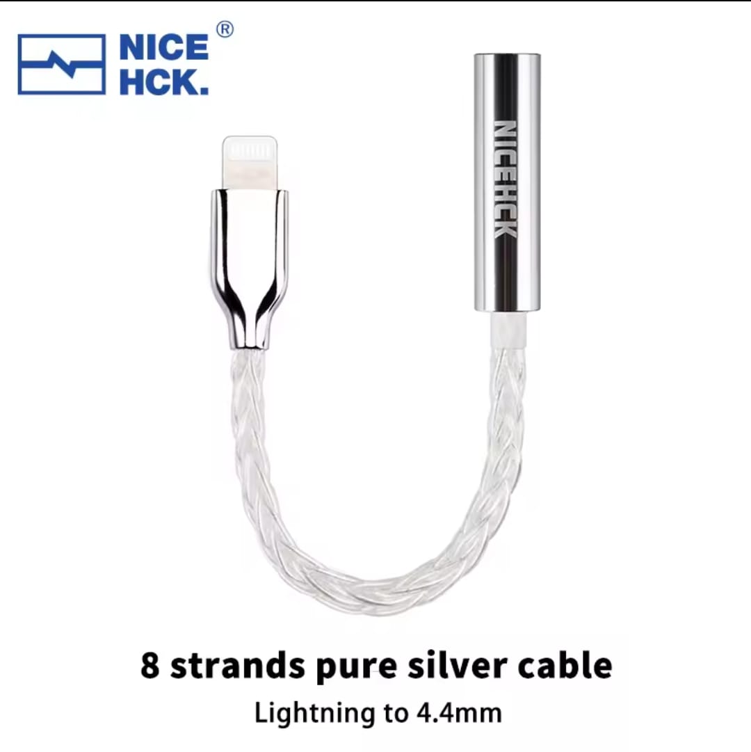 NiceHCK TC3 HIFI DAC Earphone Amplifier Decoding Adapter Cable Type-C Lightning to 3.5mm/4.4mm Digital Decoder Audio Wire