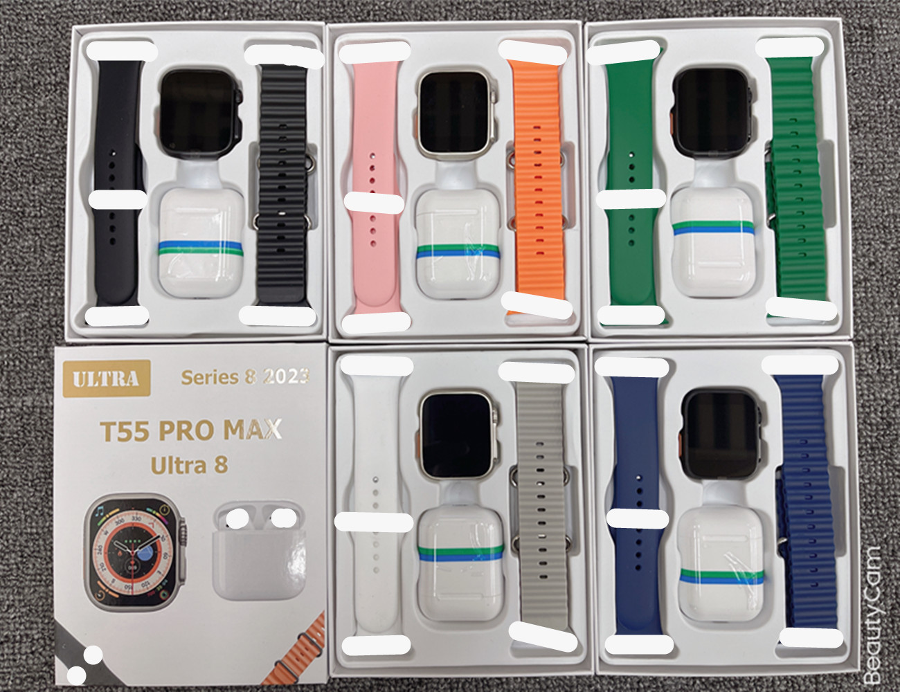 s9ultra new T55promax ultra smart bracelet meter 2-in-1 bluetooth headset dual strap factory