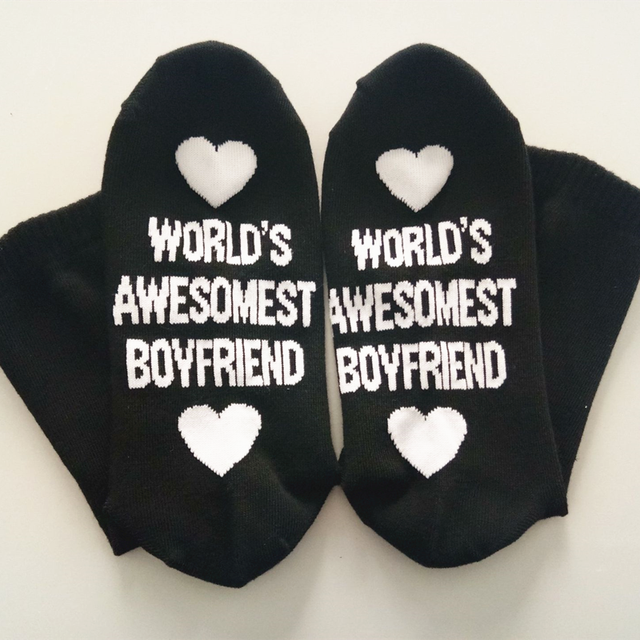 2022 Hot For Boyfriend Cotton Socks Ankle Small Love Anniversary Girlfriend Present Party Wedding Valentines Day Favor