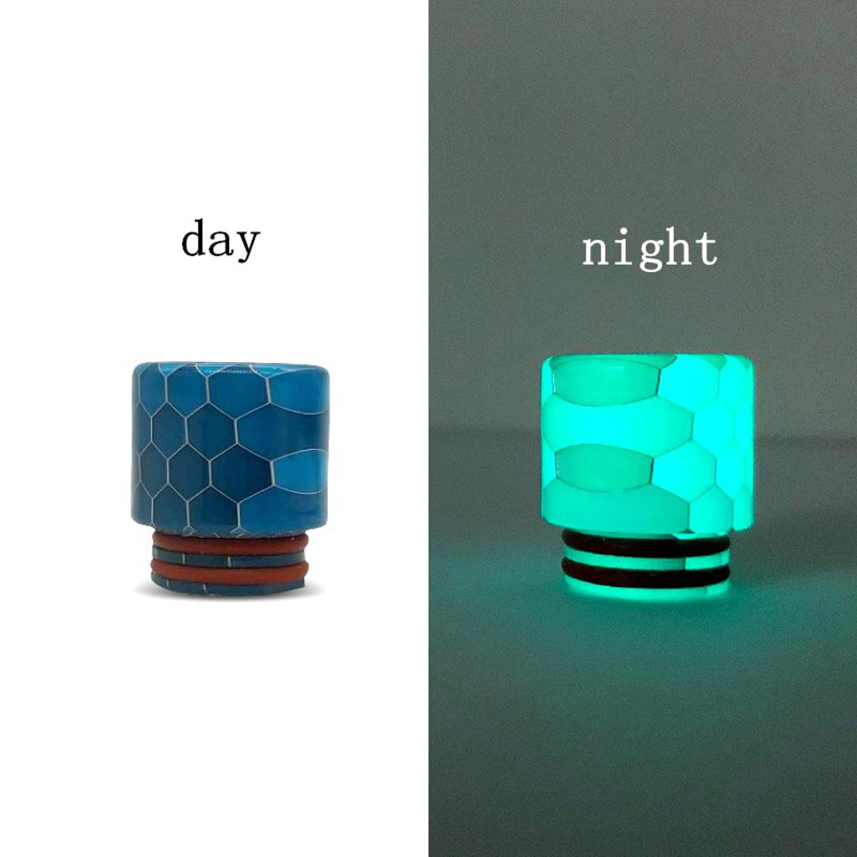 【Ship Today】 810 Mouthpiece Snake Skin Resin Drip Tip Driptips Mothpiece Glow In The Dark