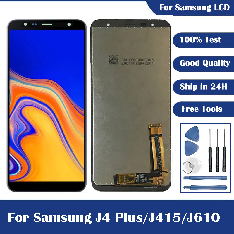 100% Test For Samsung J4+ J415 SM-J415F J415G J415FN LCD Display Screen Replacement For Galaxy J4 Plus J610 J6 LCD Screen