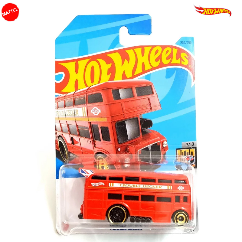 Hot Wheels Regular Bus  - Trouble Decker - 7/10 & 202/250 - Red