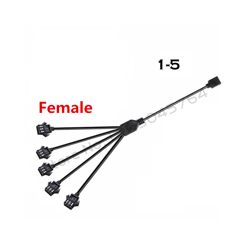 JST SM Adapter Cable RGB Transfer 4Pin 3Pin ARGB JST-3P SM3P JST-4P SM4P EL Wire Cord Male/Female MB AURA SYNC Line. 