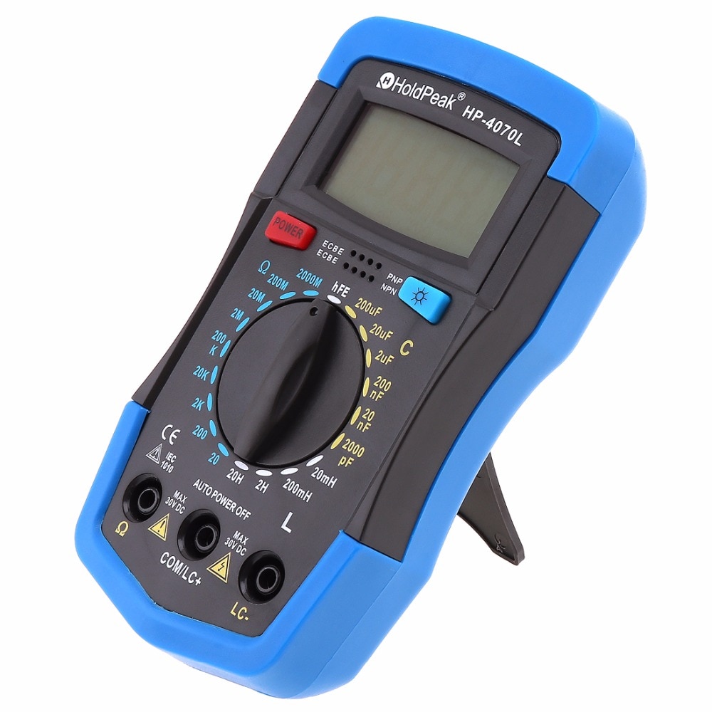 HoldPeak HP-4070L Capacitance Multimeter Digital  Inductance LCD Meter hFE Test With Backlight Inductance LCR Meter Repair Tool. 