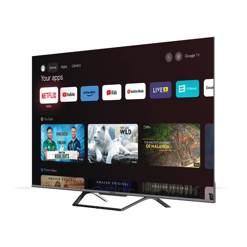 Vision 55" QLED TV Google Voice Smart Android 4K TV ( 55PQ1Galaxy Pro ). 