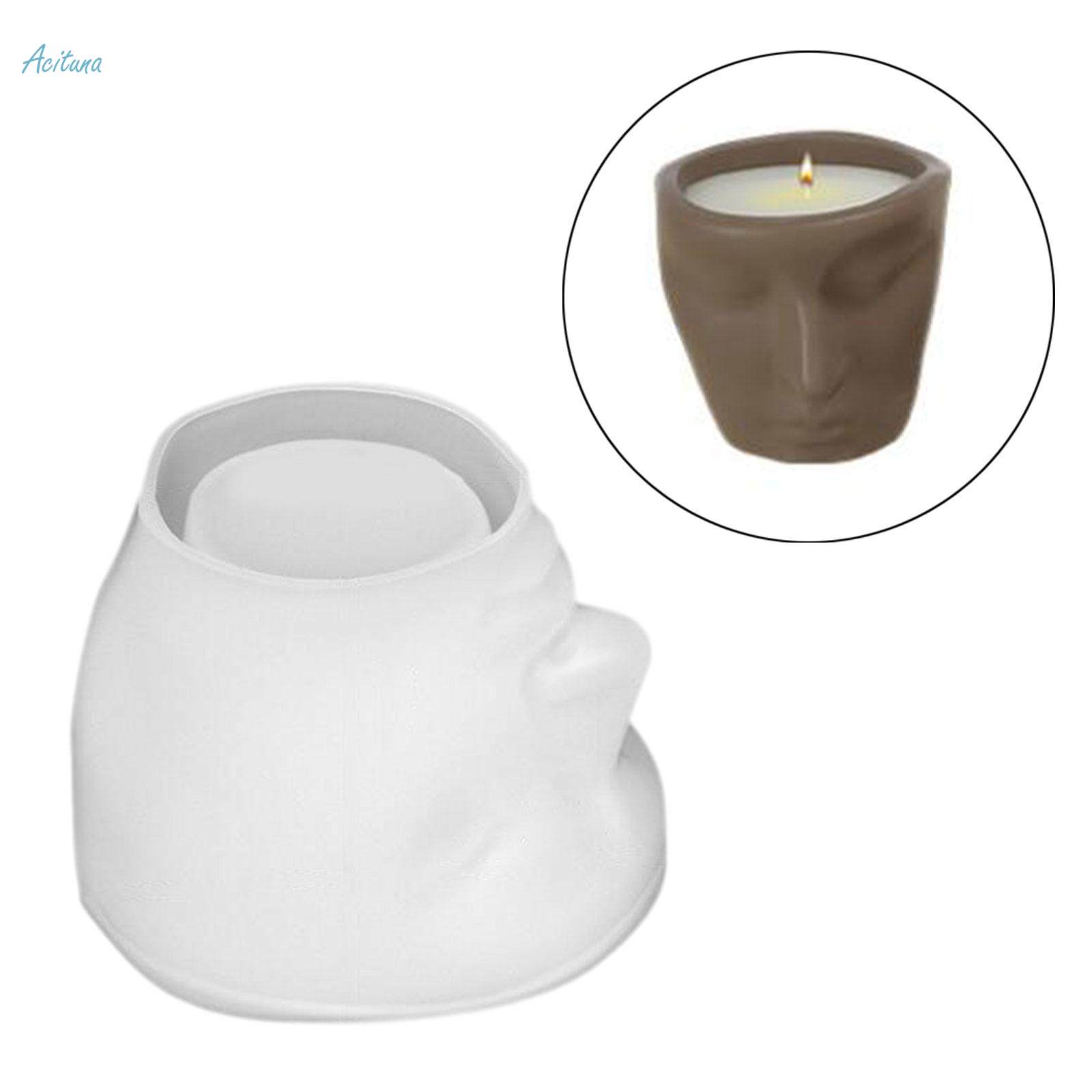Abstract Human Face Silicone Model Epoxy Resin Casting Model DIY Clay Model Cup