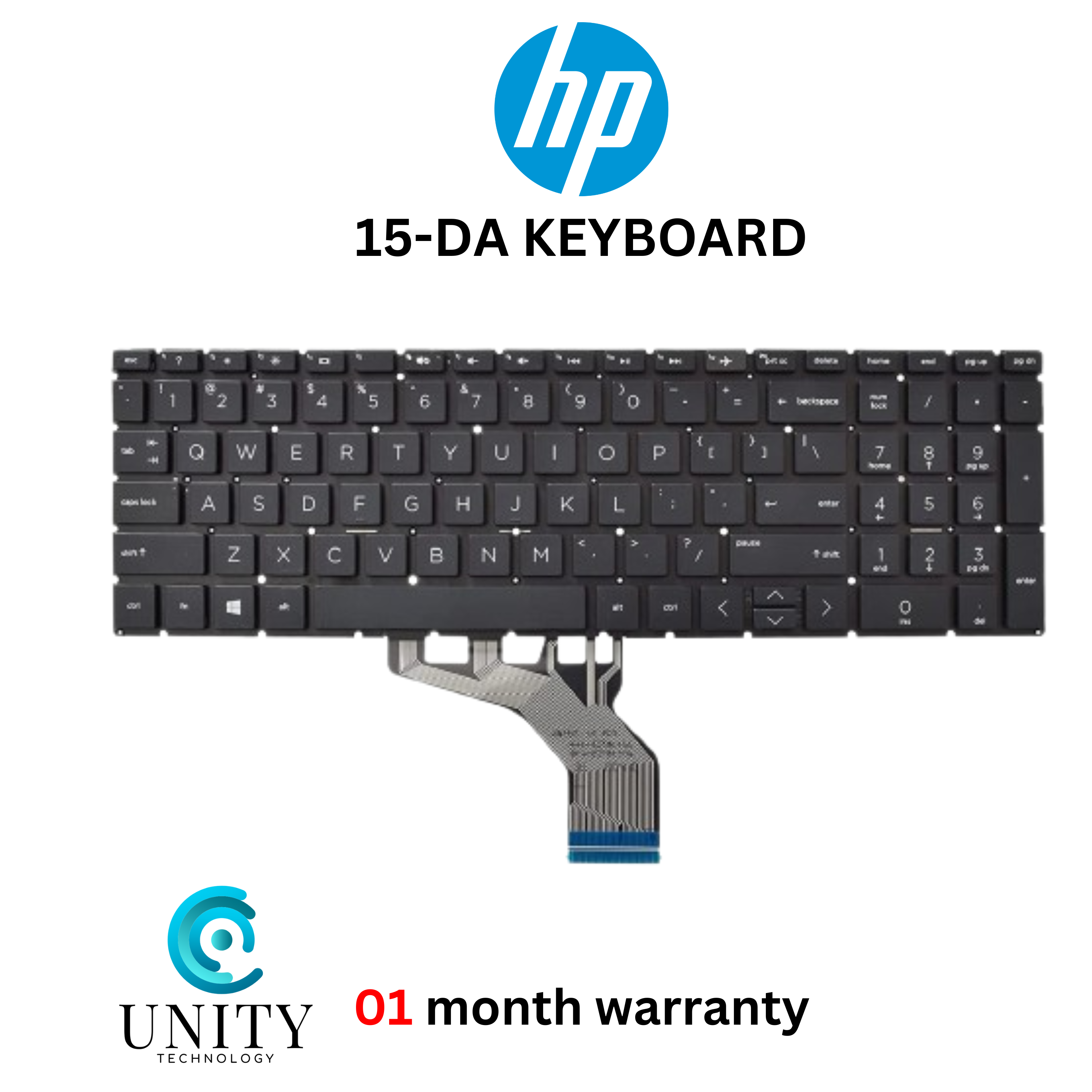 HP 15-DA 15-DA0012DX 15-DA0014DX 15-DA0024CL 15-DA0030NR 15-DA0032WM 15-DA0033WM 15-DA0034NR 15-DA0036NR LAPTOP KEYBOARD
