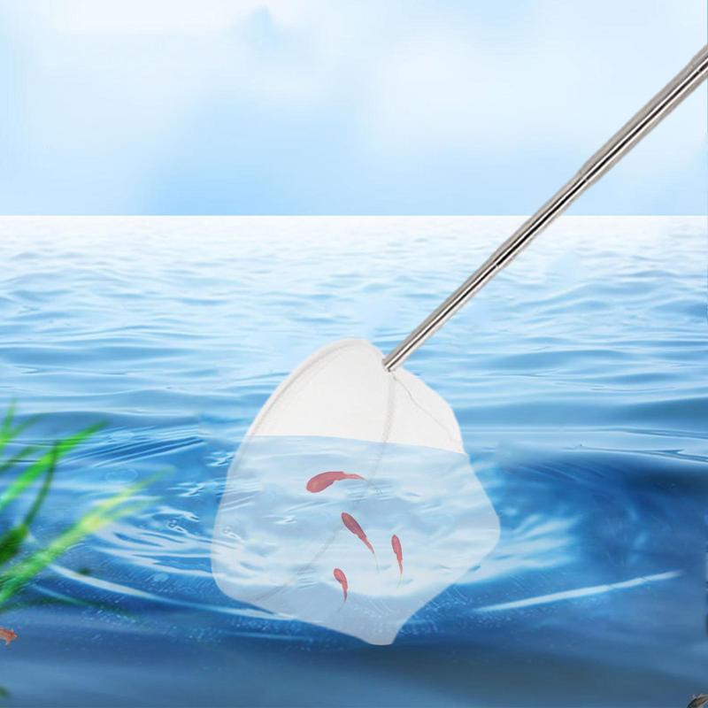 Fish Net For Fish Fish Nets For Aquariums With Adjustable 5-15 Inch Long Handle Small Aquarium Net Goldfish Pond Shrimp Net. 
