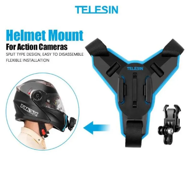 Telesin GP-HBM-MT7 Motorcycle Helmet Chin Mount for Gopro