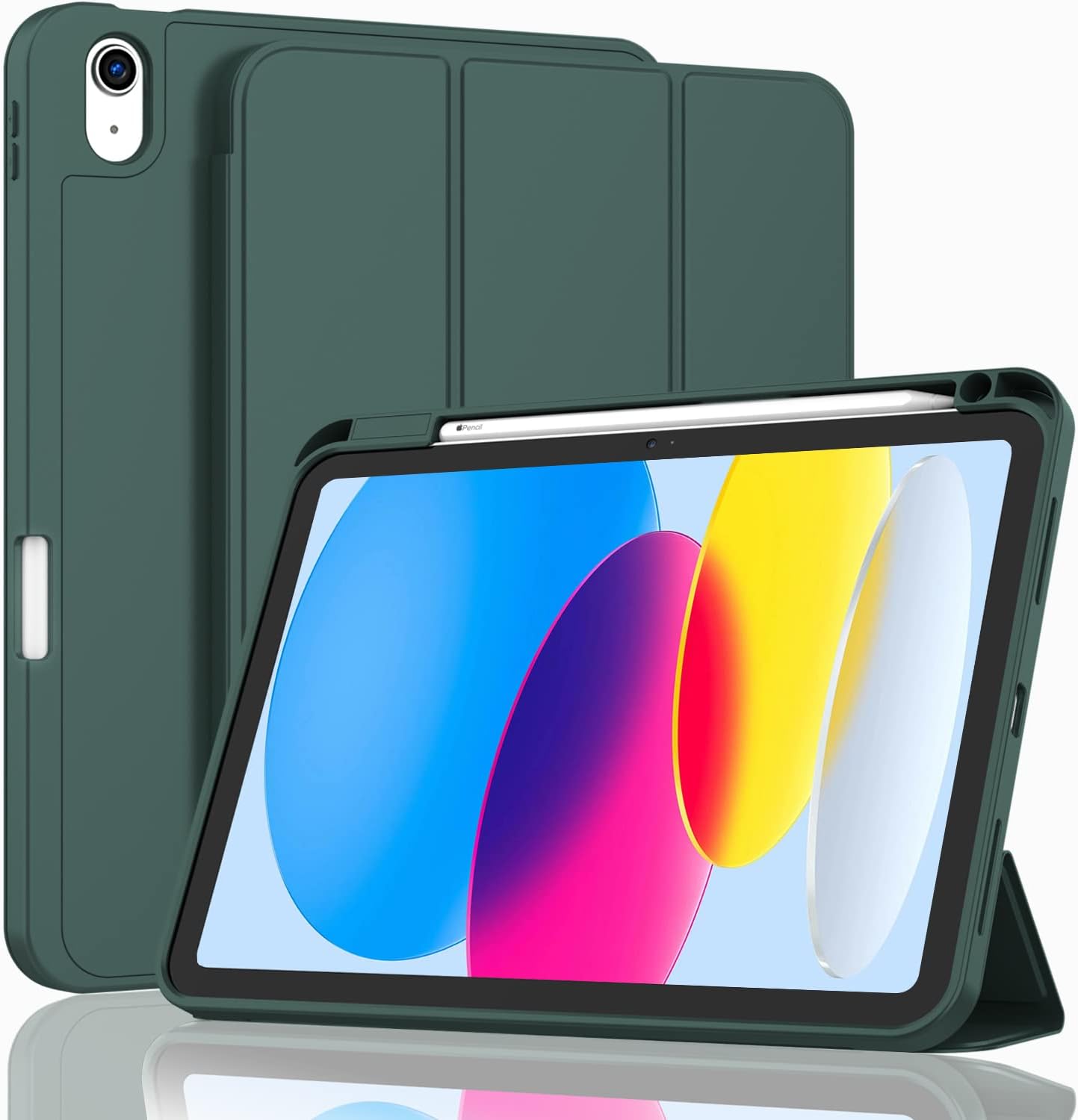 For Apple iPad 11th Generation (2025) 11 inches (11th generation) Luxury Premium Silk Texture Horizontal Flip Leather Cover with 3-folding Holder Smart Case with Apple Pencil Holder- For : A3355 (Global); A3356 (Global, China). 