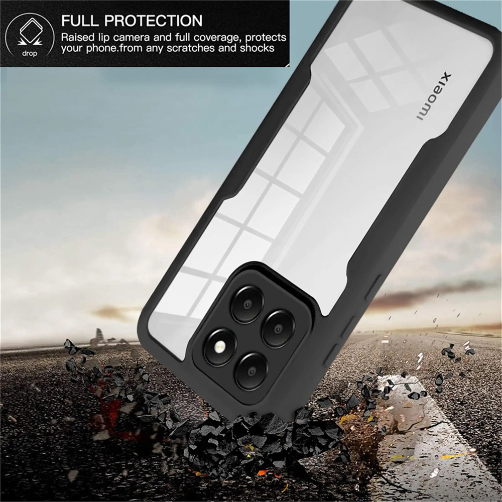 360° Full Body Screen Protector Phone Cases For Poco X6 X5 X4 X3 Pro M3 M4 M6 F5 Pro F3 Shockproof Case For Poco X6 Pro 5G Cover. 